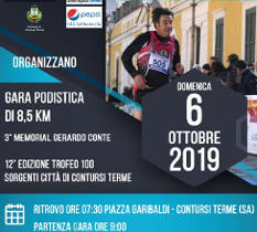 Trofeo 100 sorgenti Città di Contursi Terme 2019 gara podistica