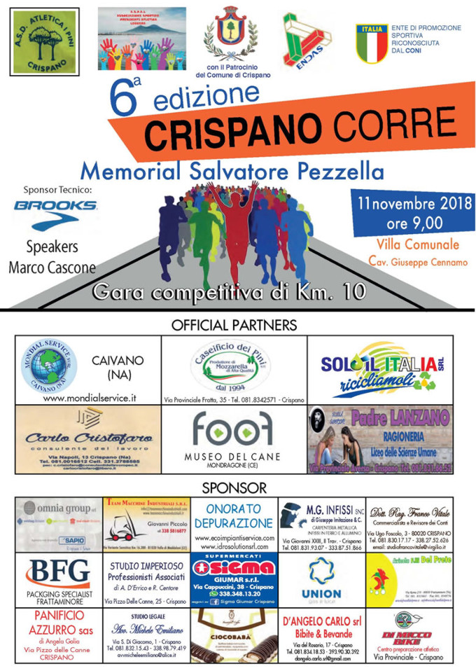 Crispano corre 2018 gara podistica