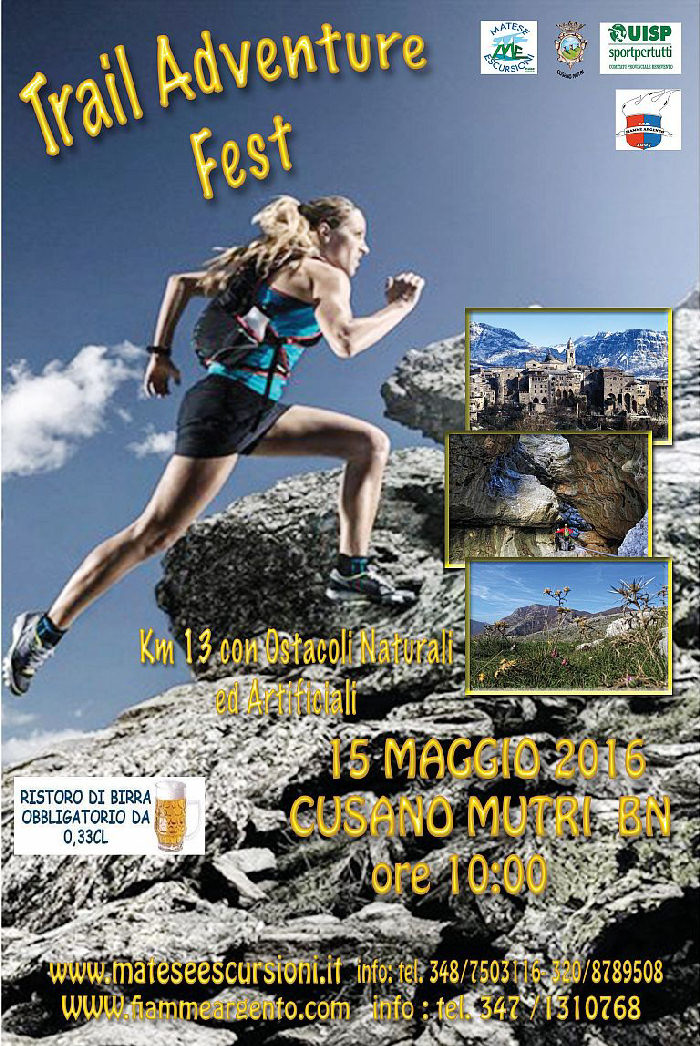 Cusano Mutri Trail maggio 2016