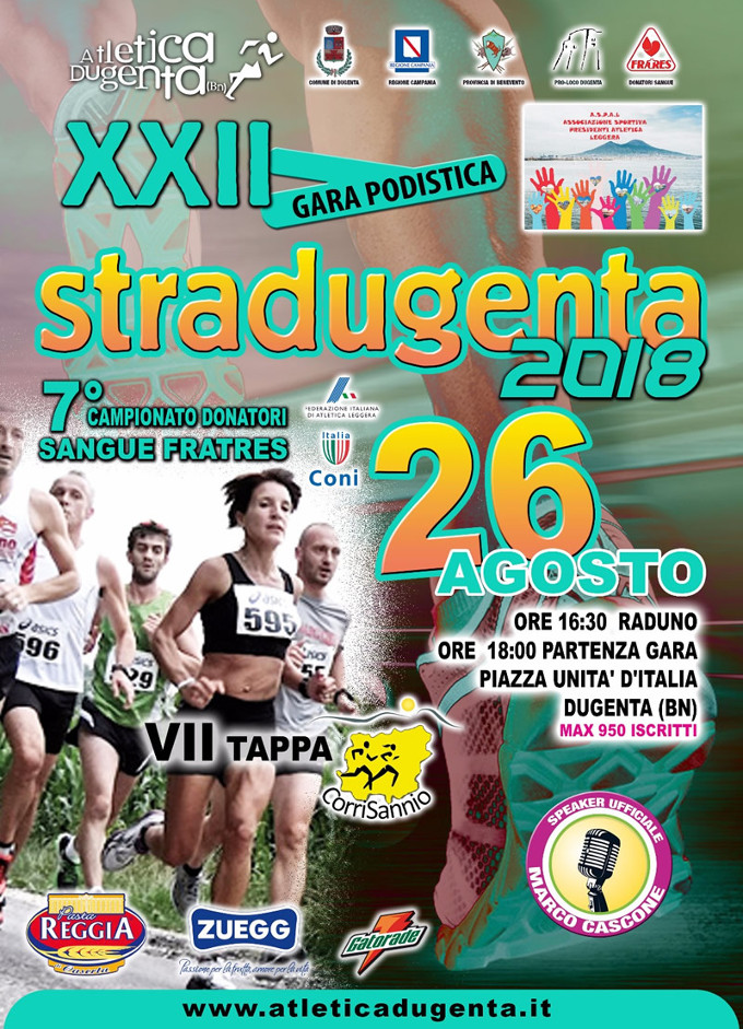 Stradugenta 2018 gara podistica di Dugenta