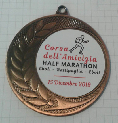Medaglia corsa amicizia 2019 Eboli Battipaglia