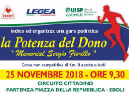 la potenza-del-dono 2018 gara podistica di Eboli