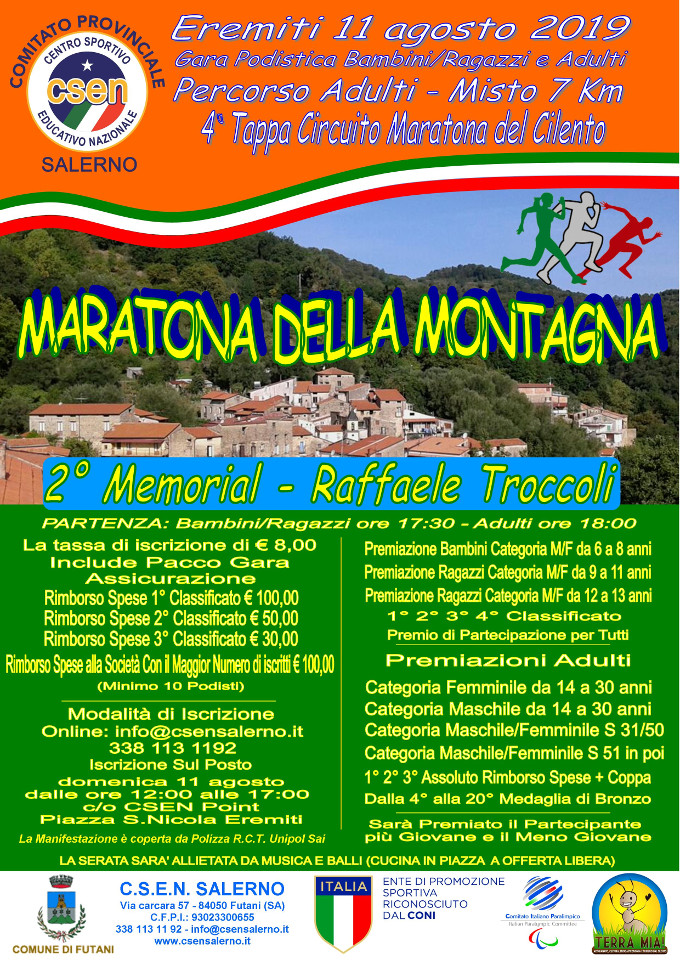Maratona della Montagna 2019 gara di Eremiti Futani