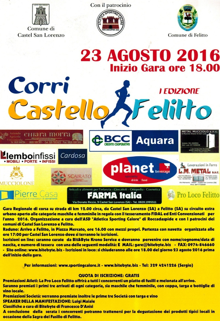 Felitto Castello gara 2016