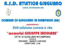 Memoral Iacolare 2019 gara podistica di Giugliano in Campania
