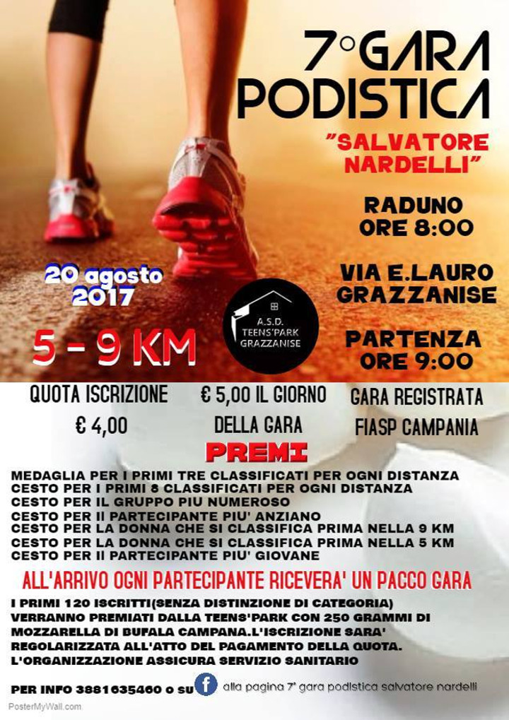 Grazzanise gara podistica Nardelli 2017