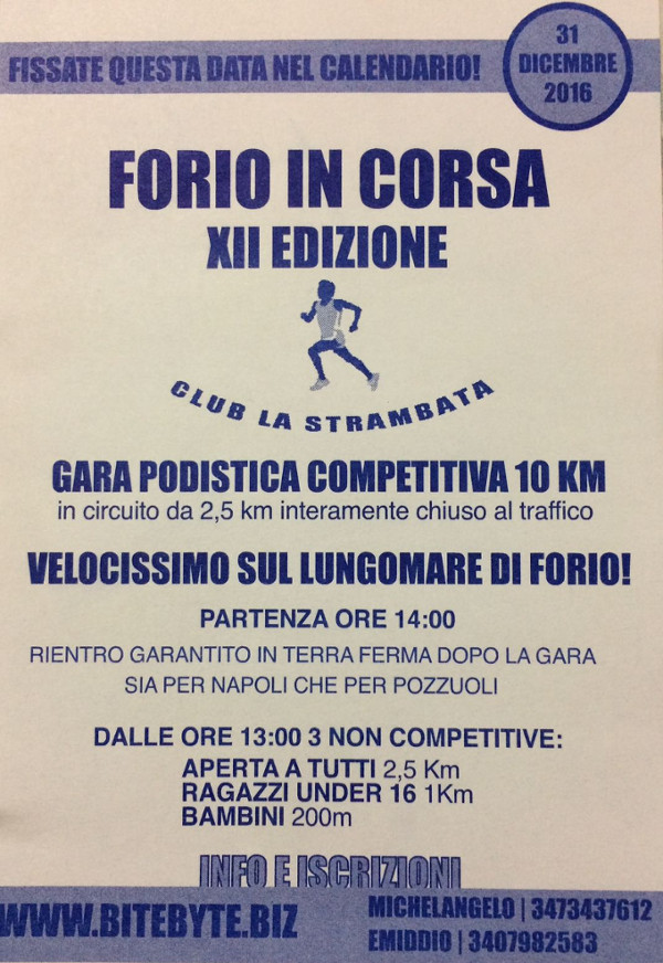 Forio in corsa 2016 Ischia