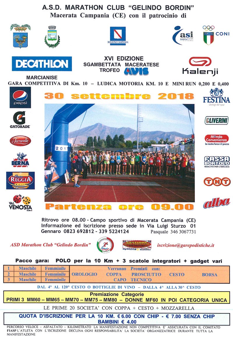 Sgambettata Maceratese 2018 Macerata Campania