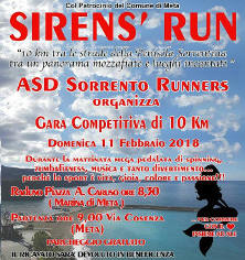 Meta di Sorrento gara podistica Sirens Run 2018