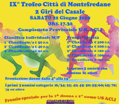 Trofeo città di Montefredane 2019 gara podistica