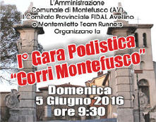 Montefusco gara podistica Corri 2016