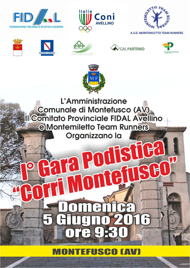 Montefusco gara podistica 2016