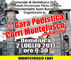 Montefusco gara podistica 2017