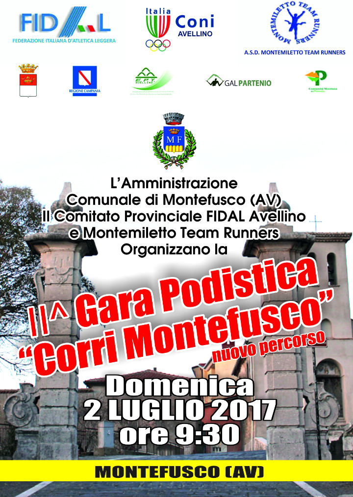 Montefusco gara podistica 2017