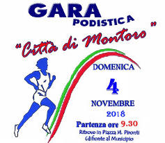 Gara podistica Città di Montoro anno 2018