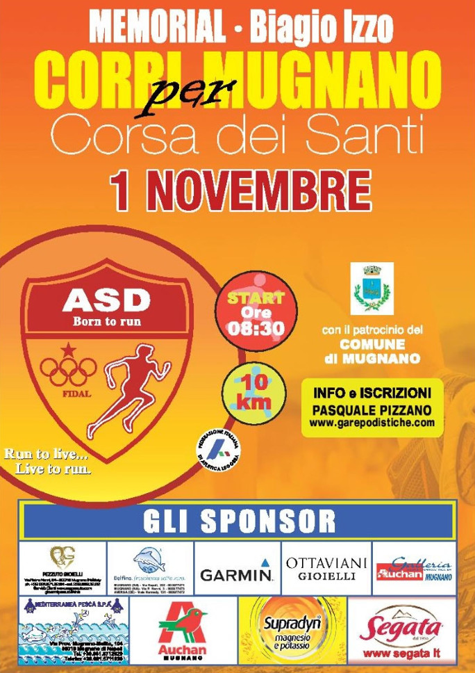 Mugnano gara podistica Corri Mugnano 2017