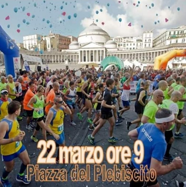 Caracciolo Gold Run 2020 gara podistica piazza Plebiscito Napoli