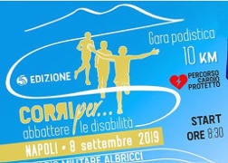 Corri per abbattere le disabilità 2019 gara_podistica di Napoli