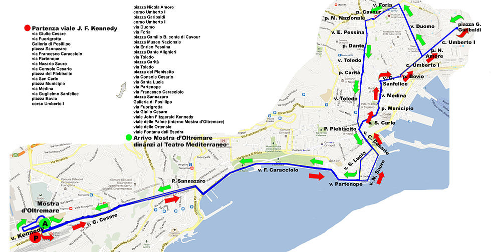 Percorso Mostra-Oltremare-Half-Maratho
