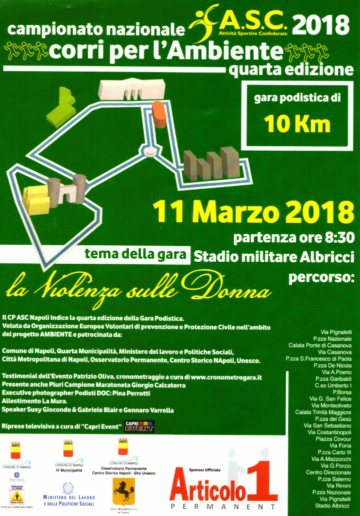 Napoli Corri-per l'AMBIENTE 2018