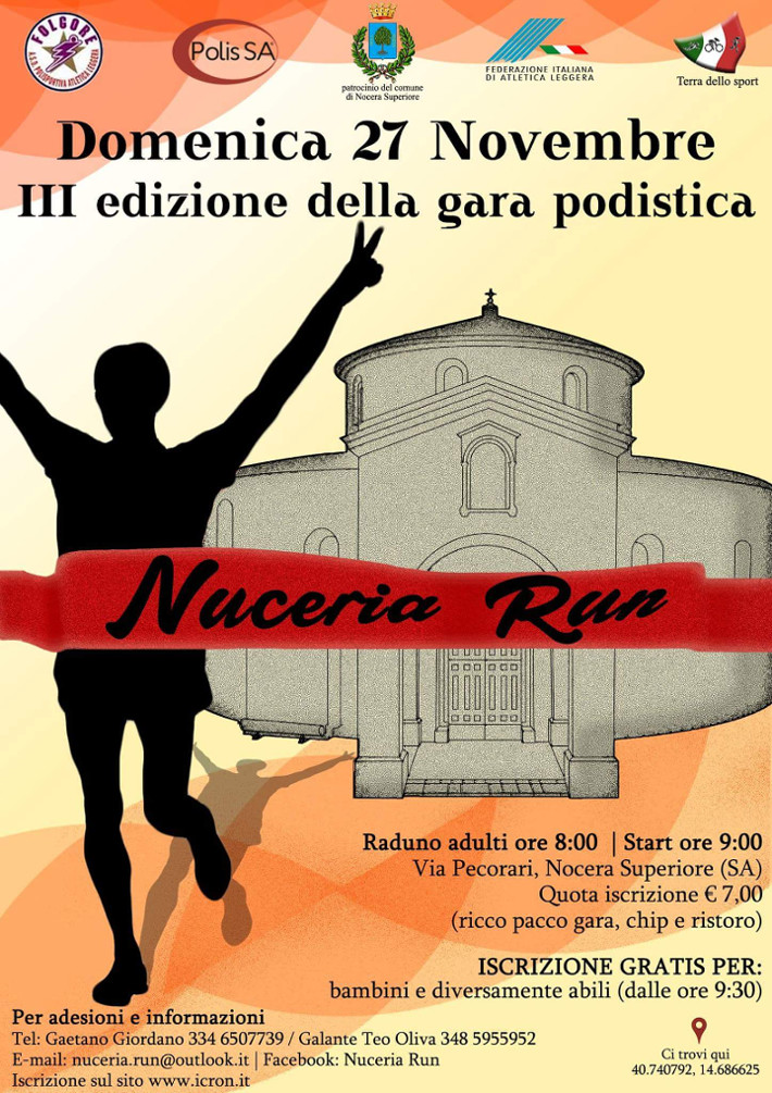 Nocera Superiore gara podistica 2016