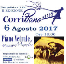Piano Vetrale Orria gara podistica 2017