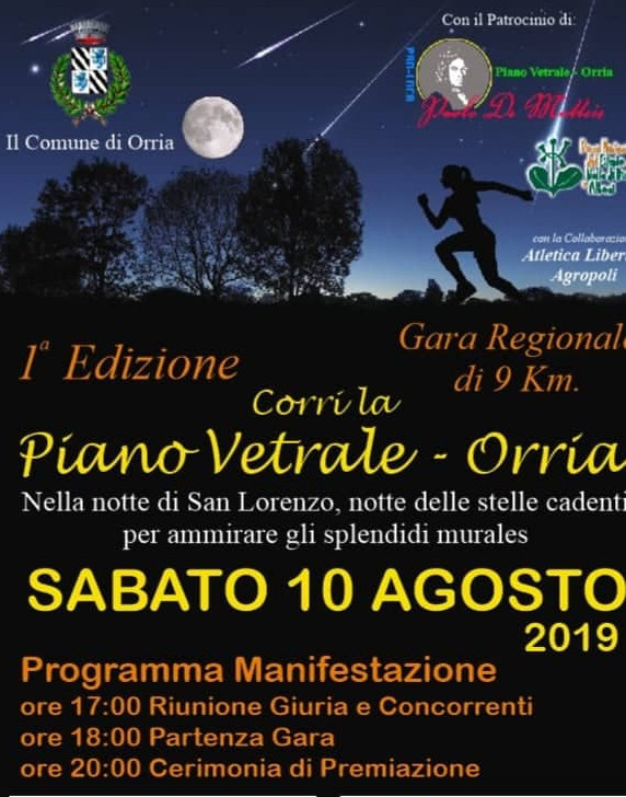 Corri la Piano Vetrale Orria 2019