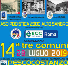 Tre Comuni 2019 gara podistica di Pescocostanzo Rivisondoli Roccaraso