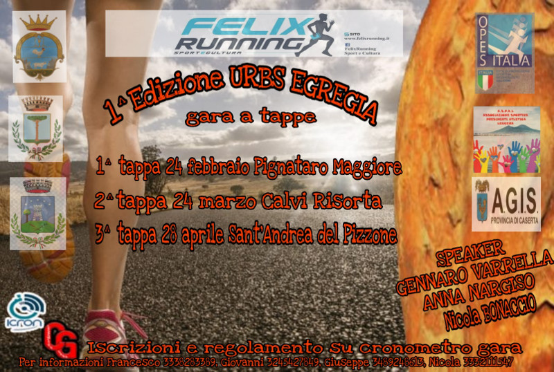 Sant'Andrea del Pizzone Francolis 2019 gara podistica Urbs Egregia