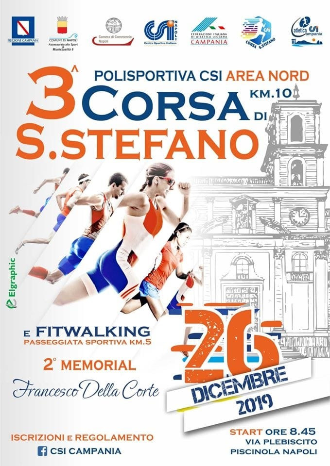 Corsa Santo Stefano 2019 gara podistica di Piscinola