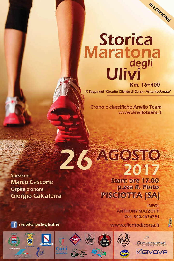 Pisciotta Maratona degli Ulivi 2017