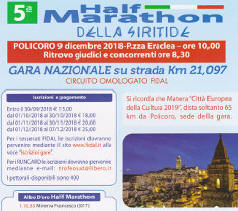 Half Marathon della Siritide anno 2018 Policoro