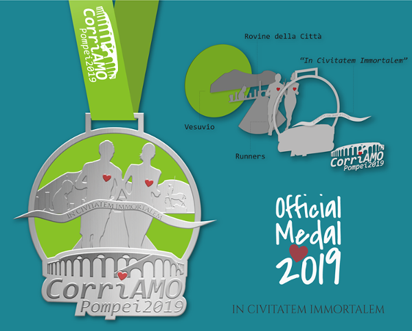 Medaglia CorriAMO Pompei 2019