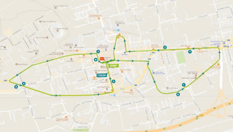 Percorso CorriAMO Pompei 2019