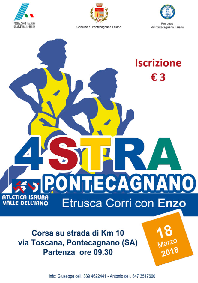 Pontecagnano gara podistica strapontecagnano 2018