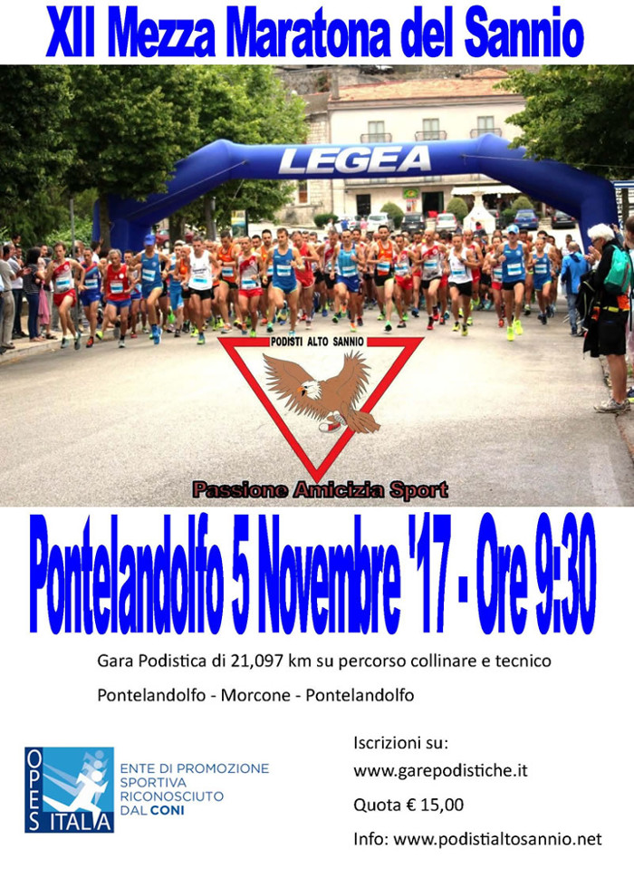 Pontelandolfo Mezza_maratona del Sannio 2017.