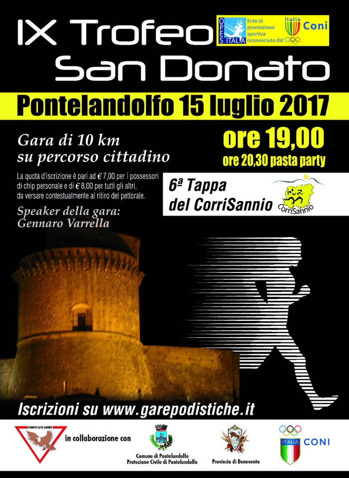 Pontelandolfo gara podistica San_Donato 2017