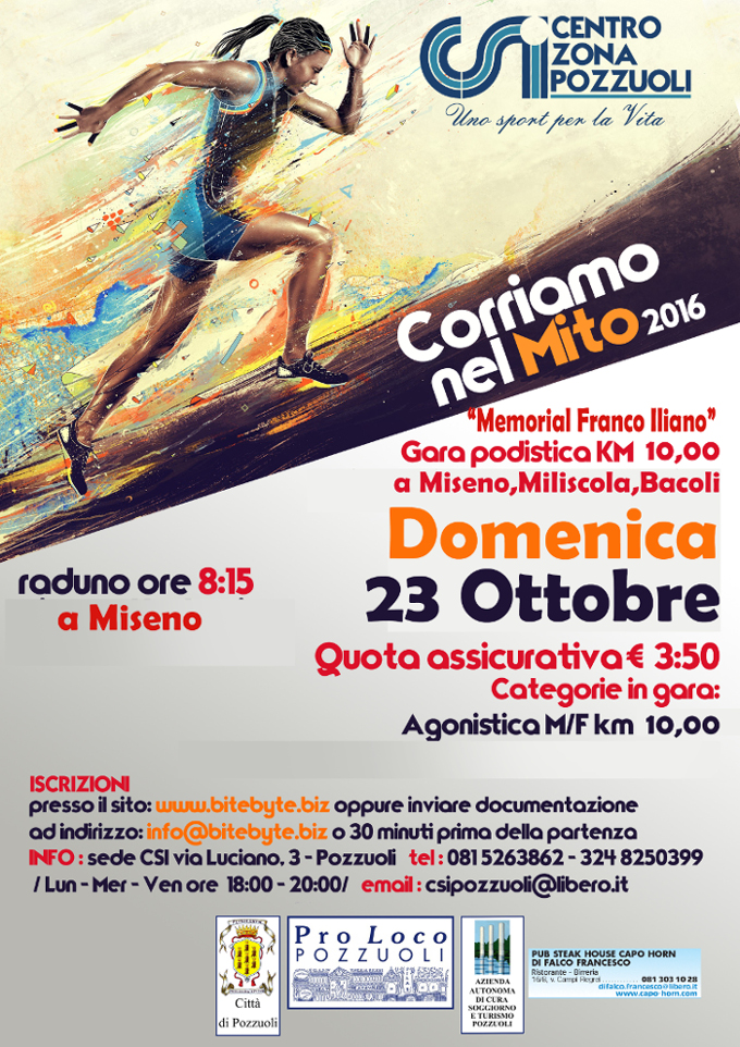 Bacoli Miseno Miliscola gara podistica 2016