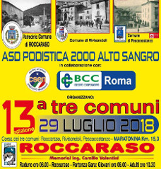 gara podistica Tre Comuni Roccaraso 2018