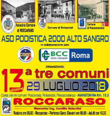 gara podistica Tre Comuni Roccaraso 2018