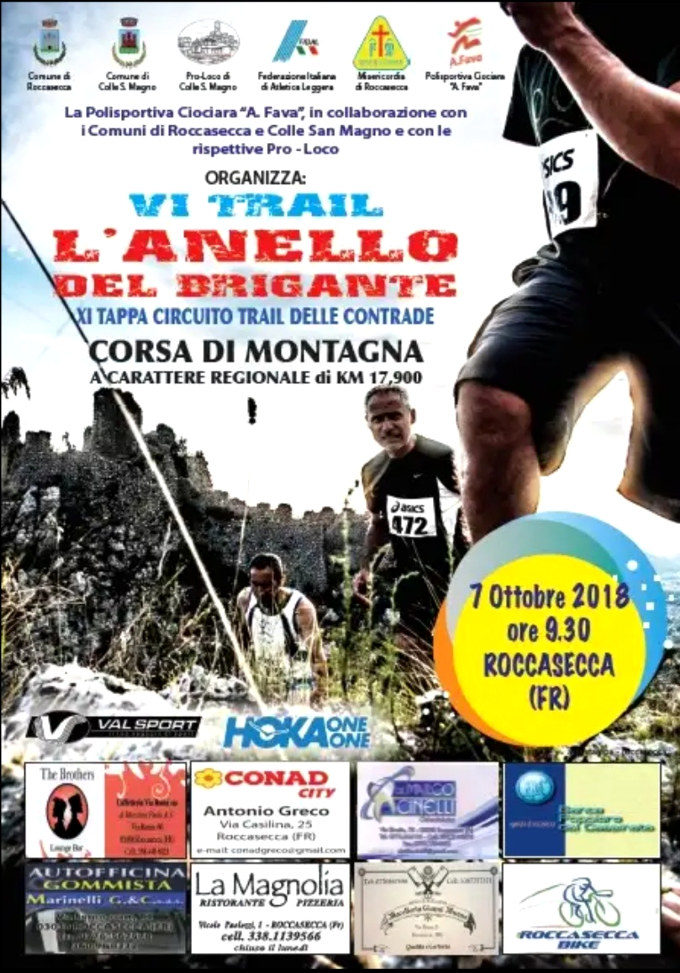L'Anello del Brigante 2018 Roccasecca
