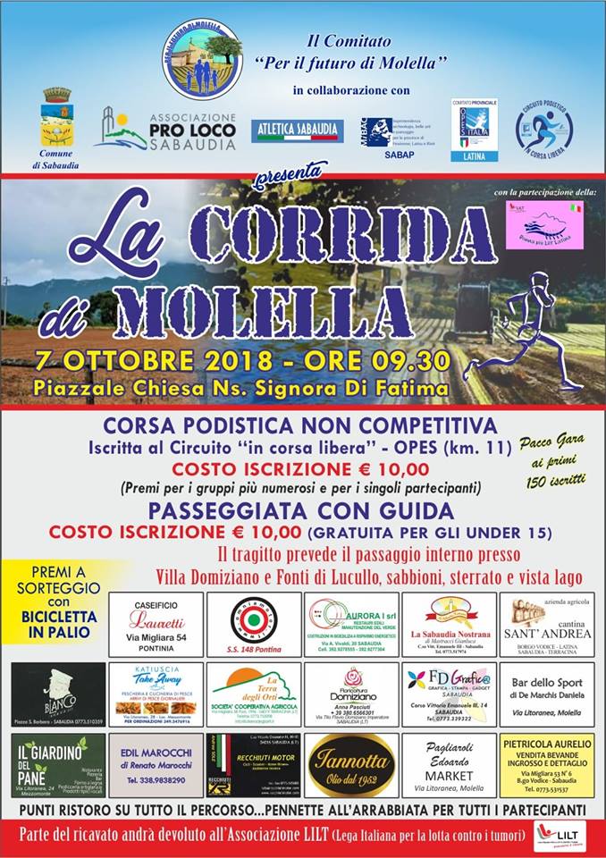 La Corrida di Molella 2018