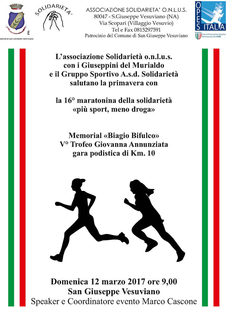 San Giuseppe Vesuviano gara podistica Bifulco 2017