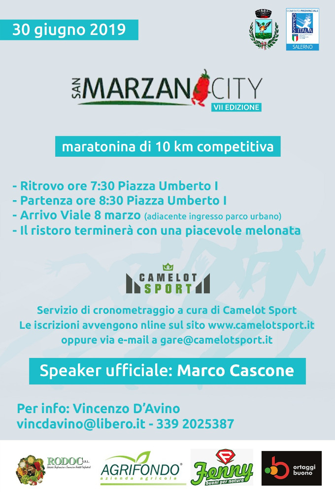 SanMarzano City 2019 gara podistica