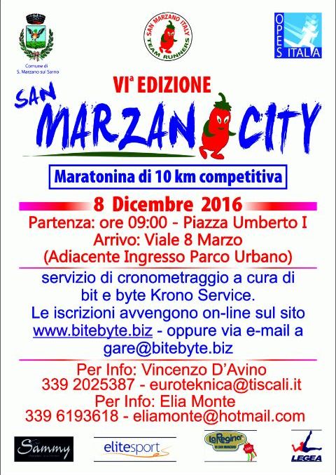 SanMarzano city gara podistica 2016