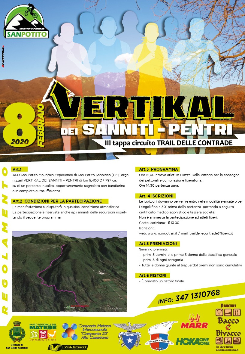 Vertikal dei Sanniti-Pentri 2020 trail San Potito Sannitico