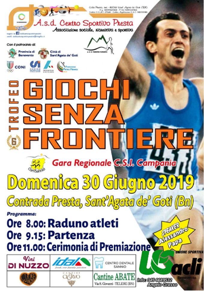 Presta di Sant'Agata dei Goti 2019 gara frontiere