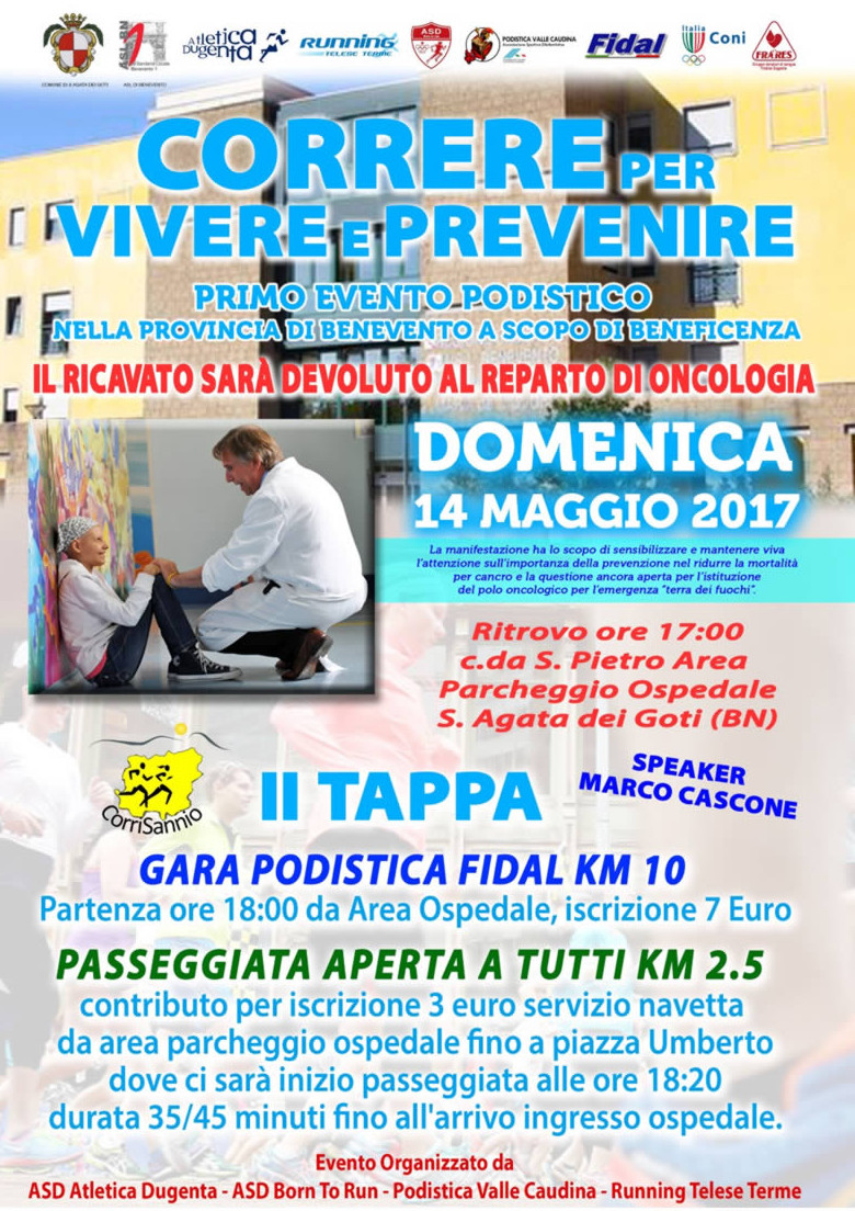 Sant'Agata dei Gori gara podistica Correre 2017