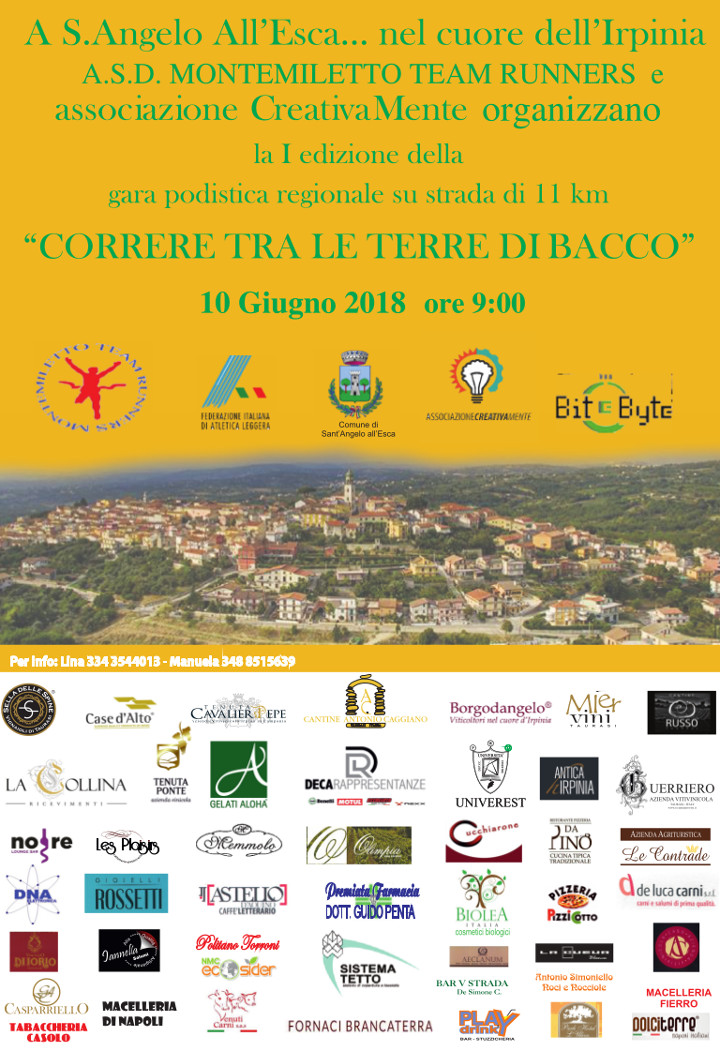 Correre tra-le-terre-di-bacco Sant'Angelo all'Esca giugno 2018