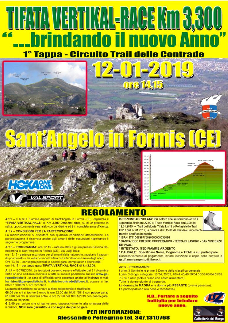 Trail Tifata vertikal race anno 2019